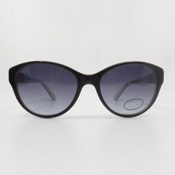 Bebe New BB7187 001 Black/Grey Butterfly Women\'s Sunglasses